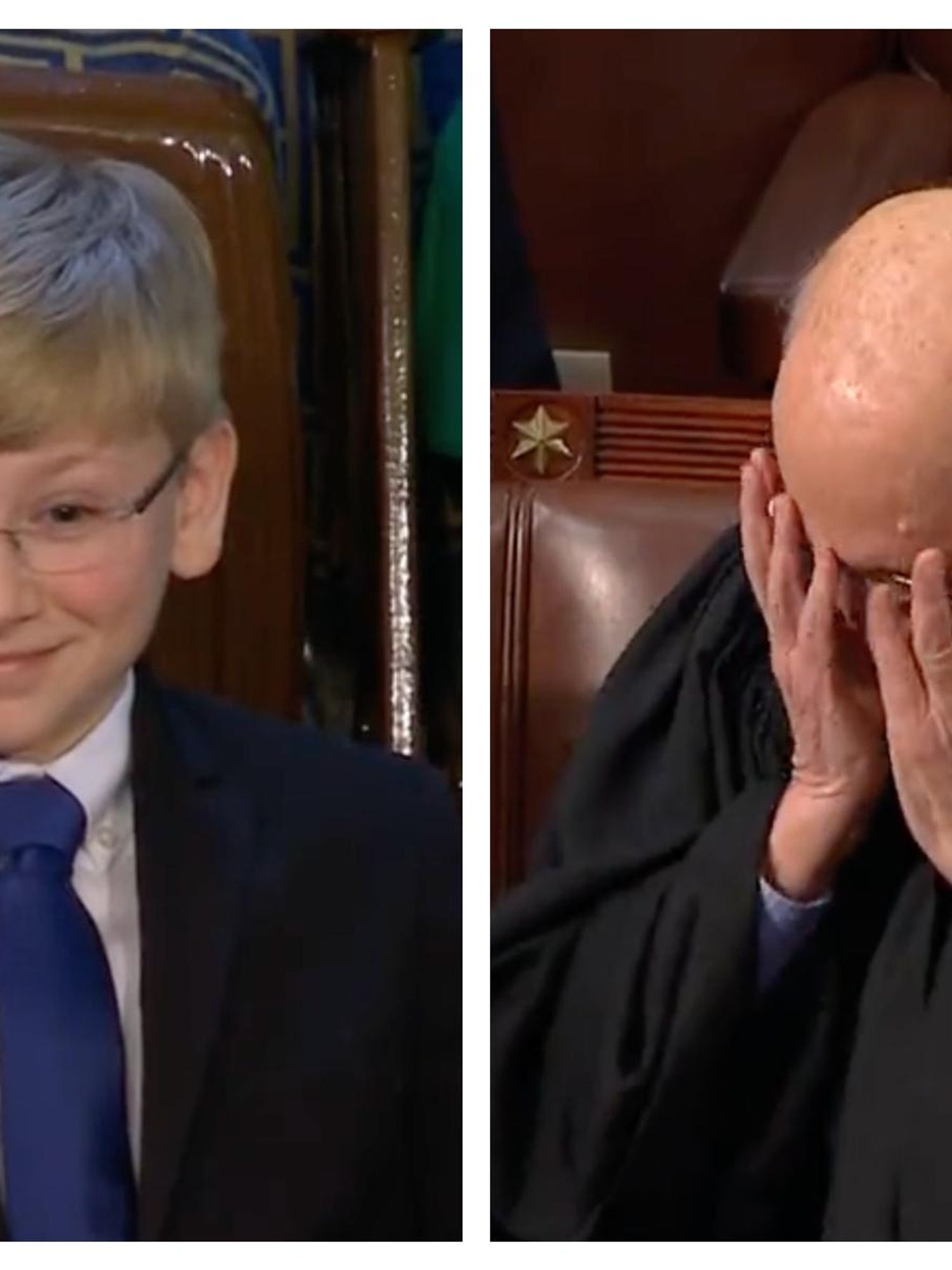 13-year-old melted hearts at the State of the Union - then 83-year-old justice got even cuter