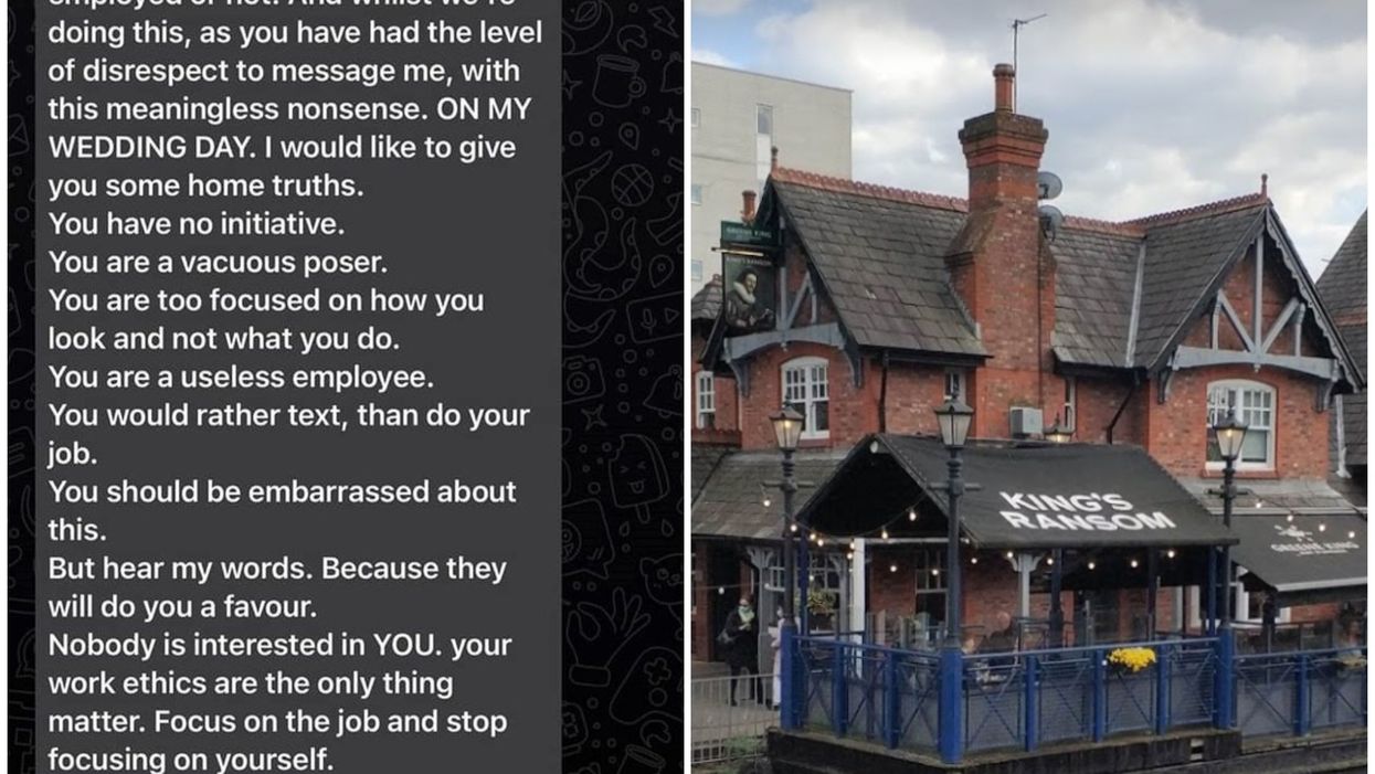 <p>18-year-old Kiara Claire said she was left shocked and upset by the alleged message from one of the pub’s managers</p>