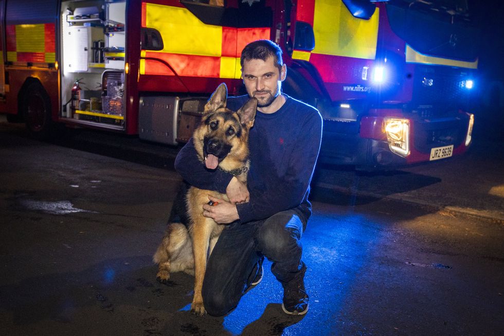 Relief after dog rescued from waterfall in Co Antrim