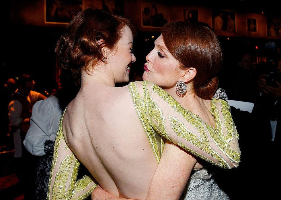 22 February 2015, Emma Stone and Julianne Moore.