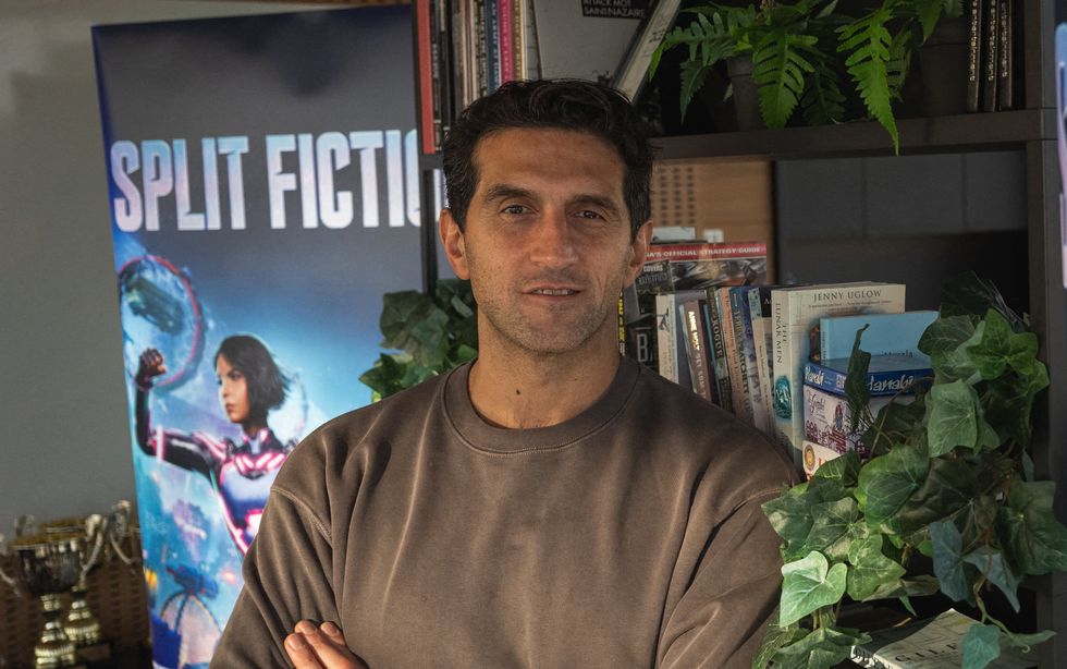 47-year-old Josef Fares, founder of Hazelight Studios, a Swedish game development company, located in Stockholm Sweden is photographed during an interview on January 16, 2025