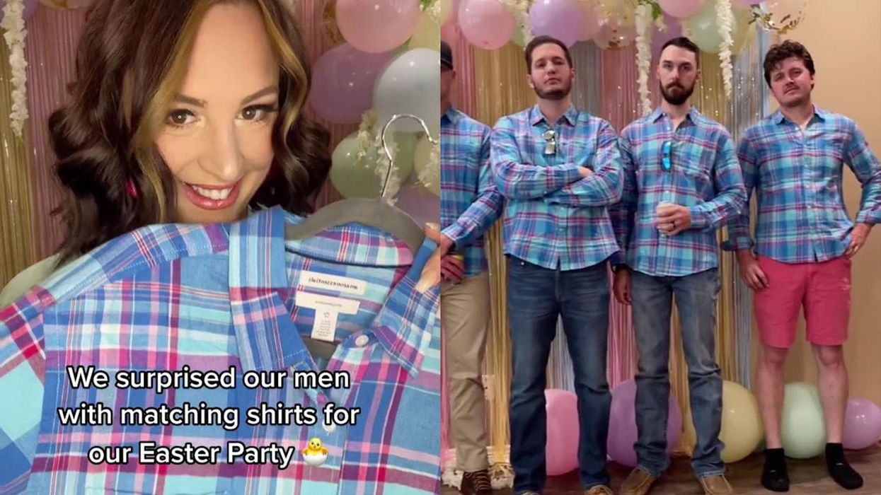 5 wives tricked their husbands into showing up to a party in matching outfits