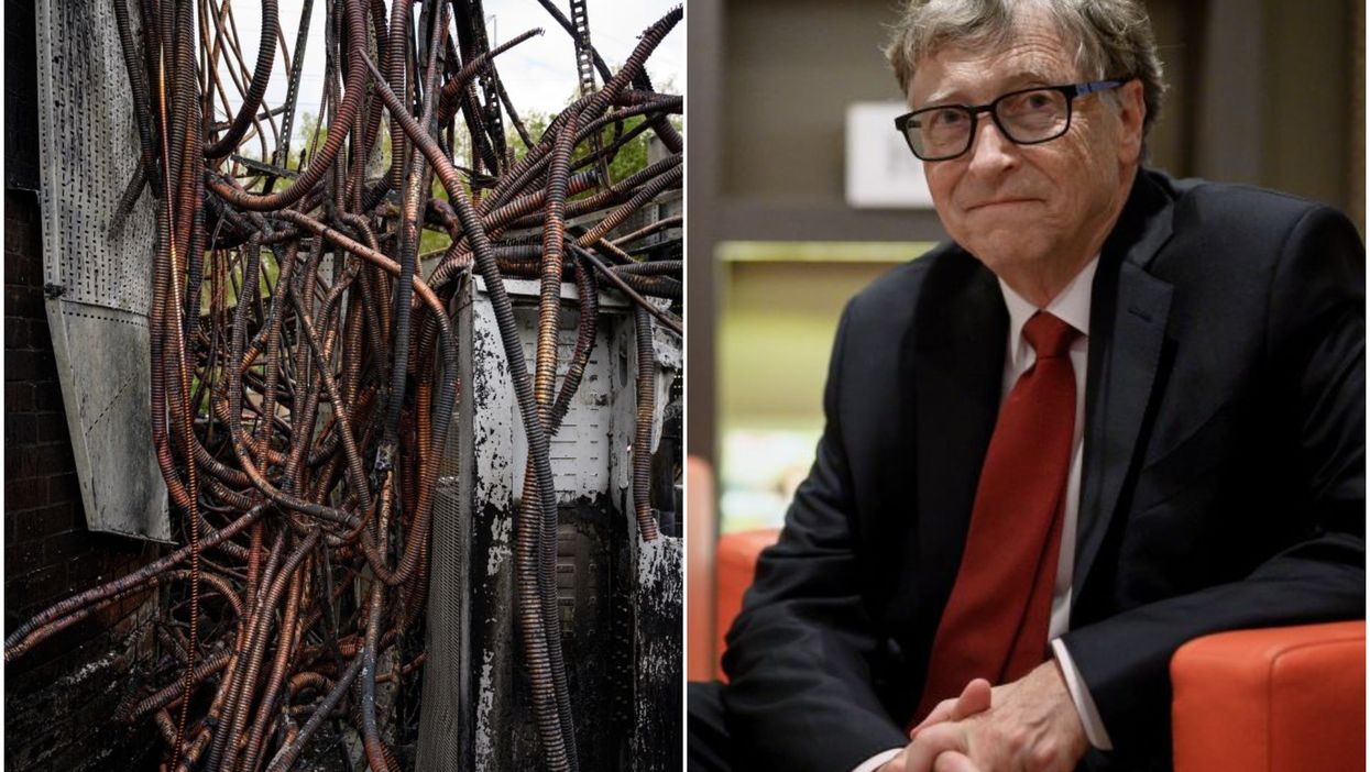 <p>5G masts and Bill Gates have been subject to fierce Covid conspiracy theories</p>