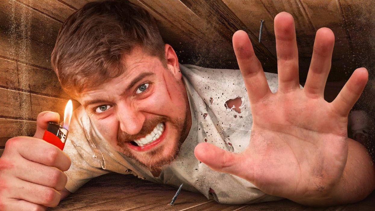 MrBeast reduced to tears after being buried alive for seven days