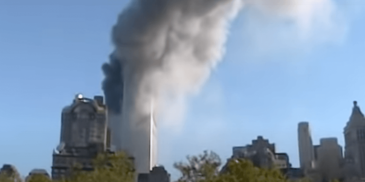There's a never-before-seen video from 9/11 that's just appeared online ...