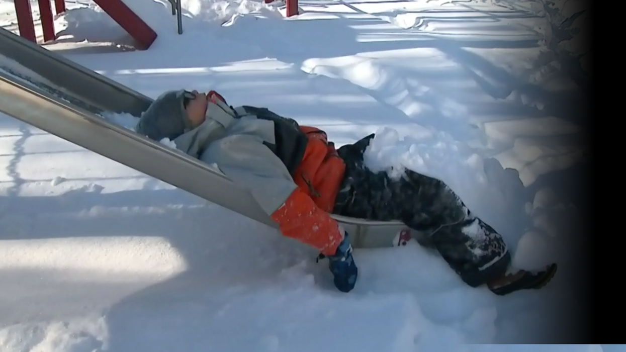 Child shoveling snow for his neighbours goes viral for his lack of enthusiasm for the job