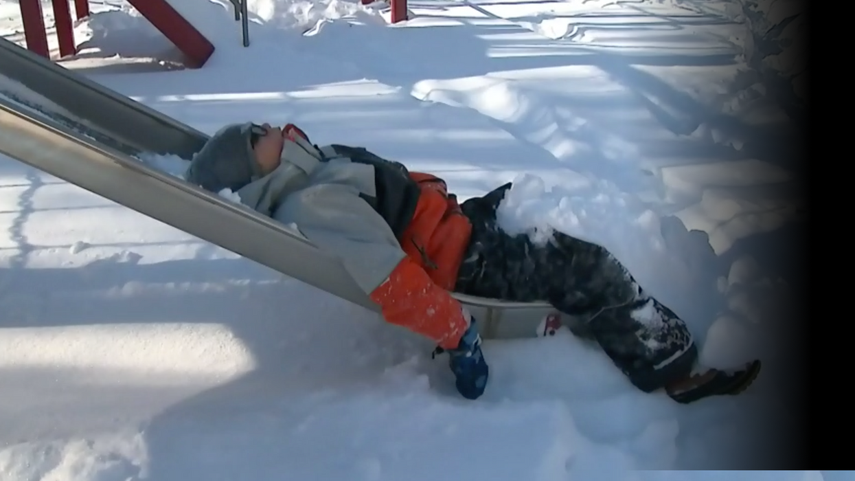 Child shoveling snow for his neighbours goes viral for his lack of enthusiasm for the job