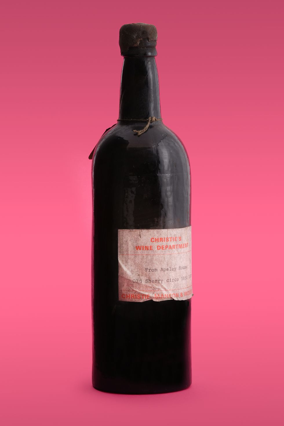 150-year-old bottle of sherry from Duke of Wellington’s cellar to be sold