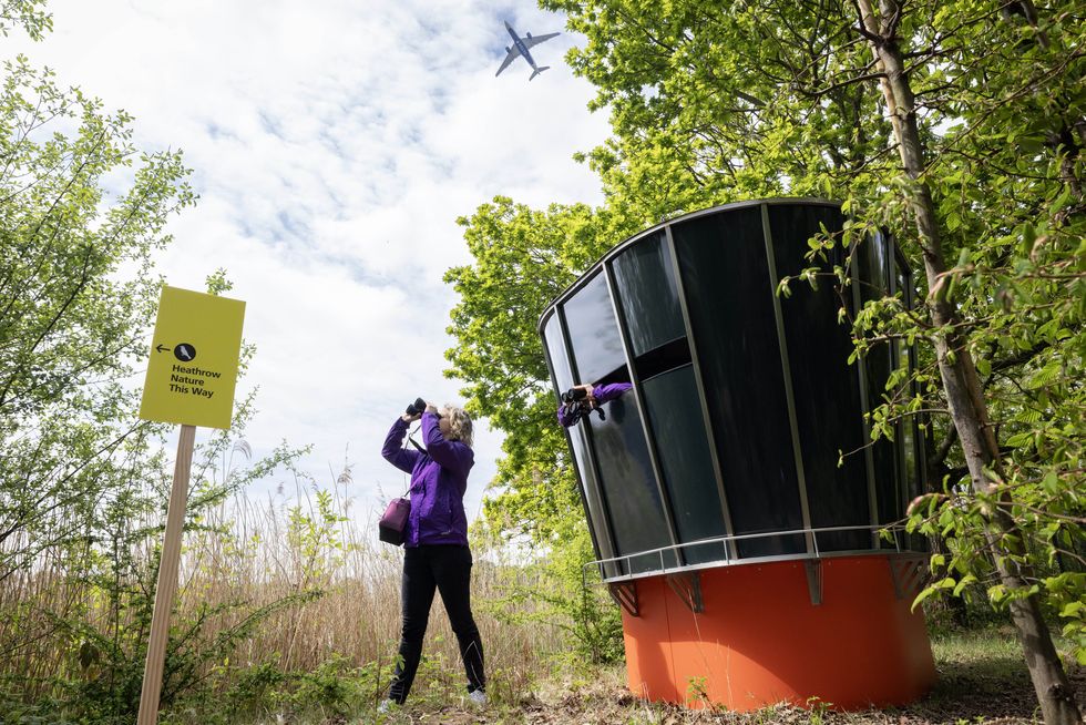 Airport installs bird hide designed to resemble air traffic control tower
