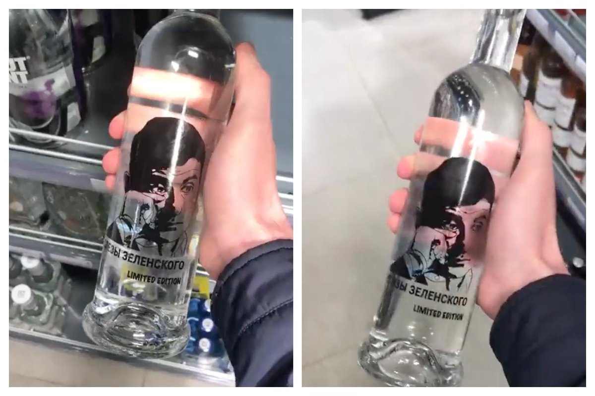 'Zelensky's Tears' vodka on sale in Russia, shows video