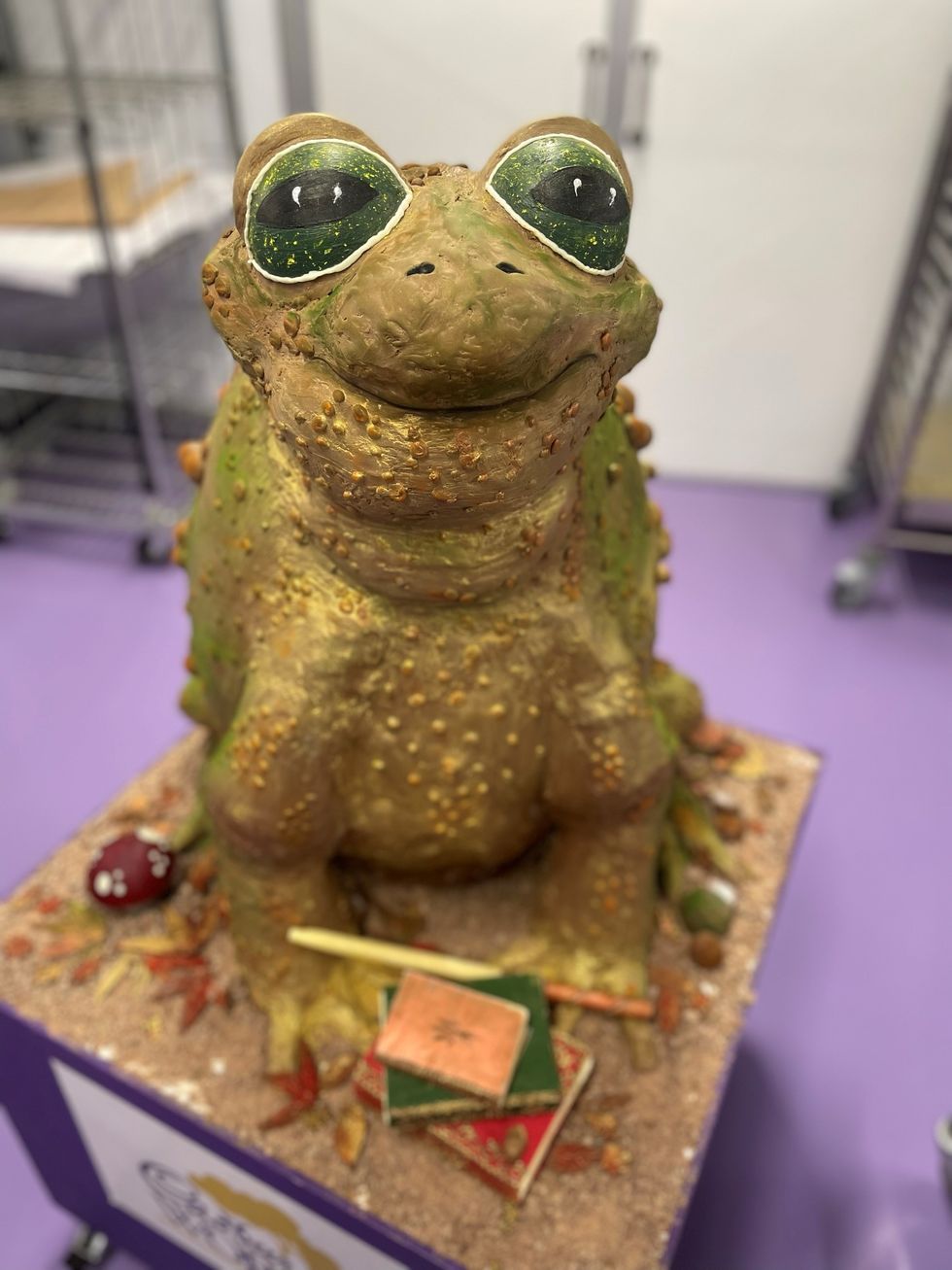 Cadbury World master chocolatiers make 50kg chocolate Halloween toad