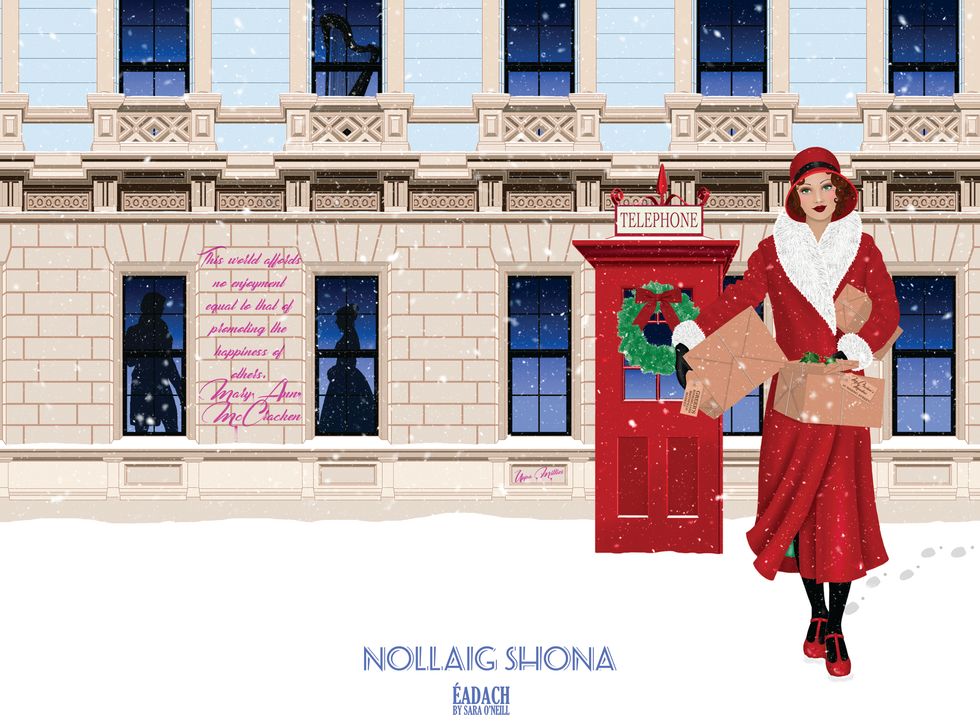 Celebrated artist designs Christmas cards to fundraise for Women’s Aid