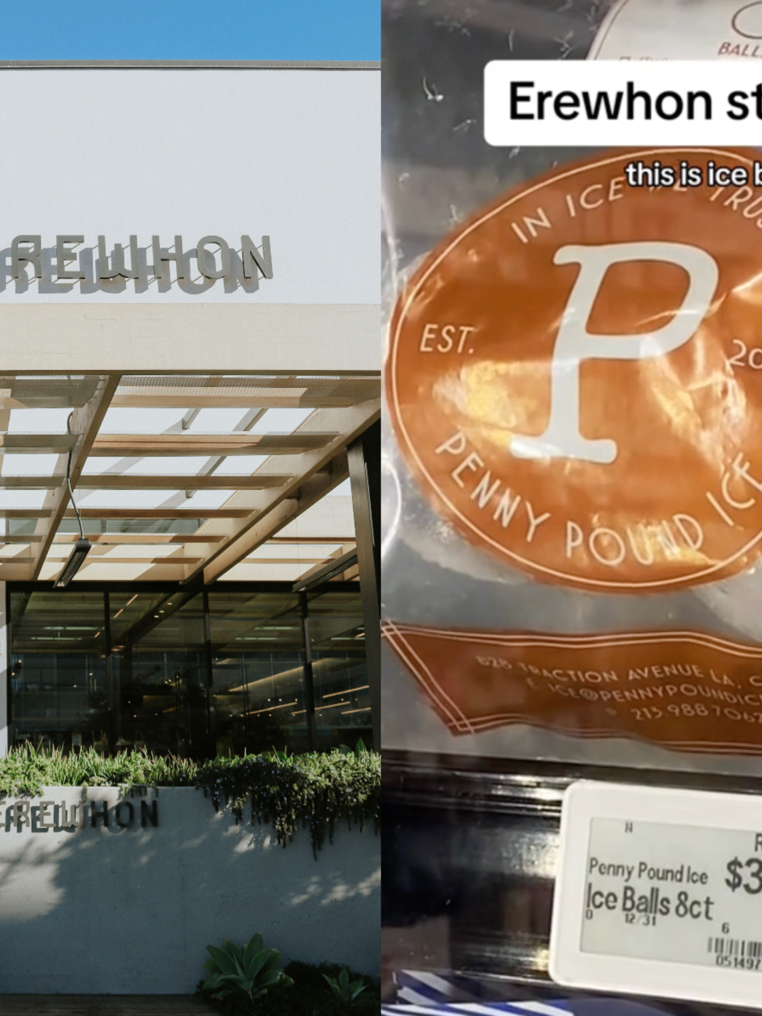 Eye-watering cost for eight ice balls with 'Narnia' water at Erewhon