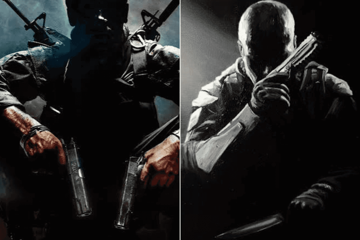 A composite image of artwork for Call of Duty Black Ops and Call of Duty Black Ops 2