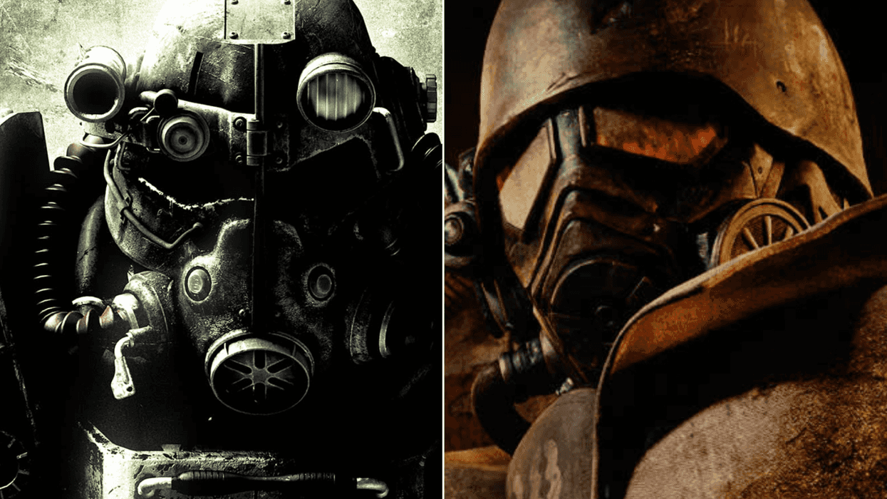 A composite image of artwork from Fallout 3 and New Vegas