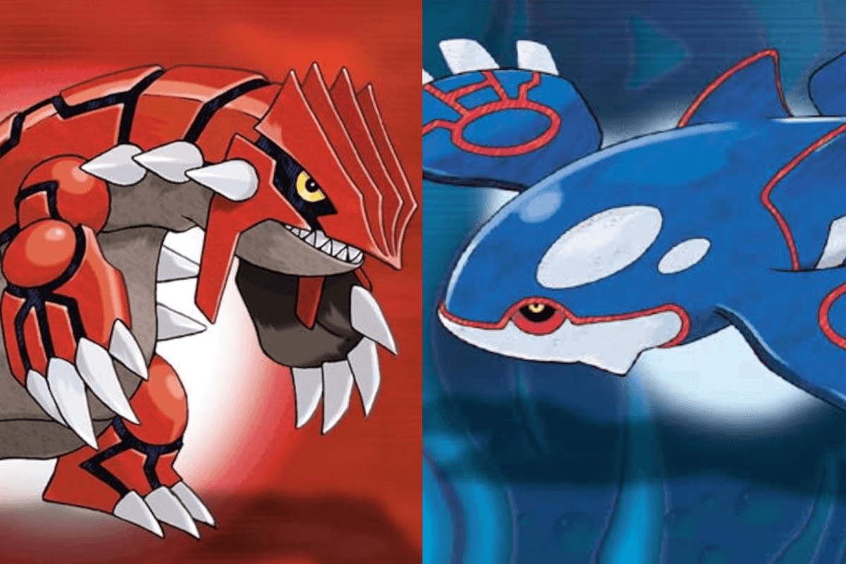 A composite image of artwork from Pokemon Ruby & Sapphire