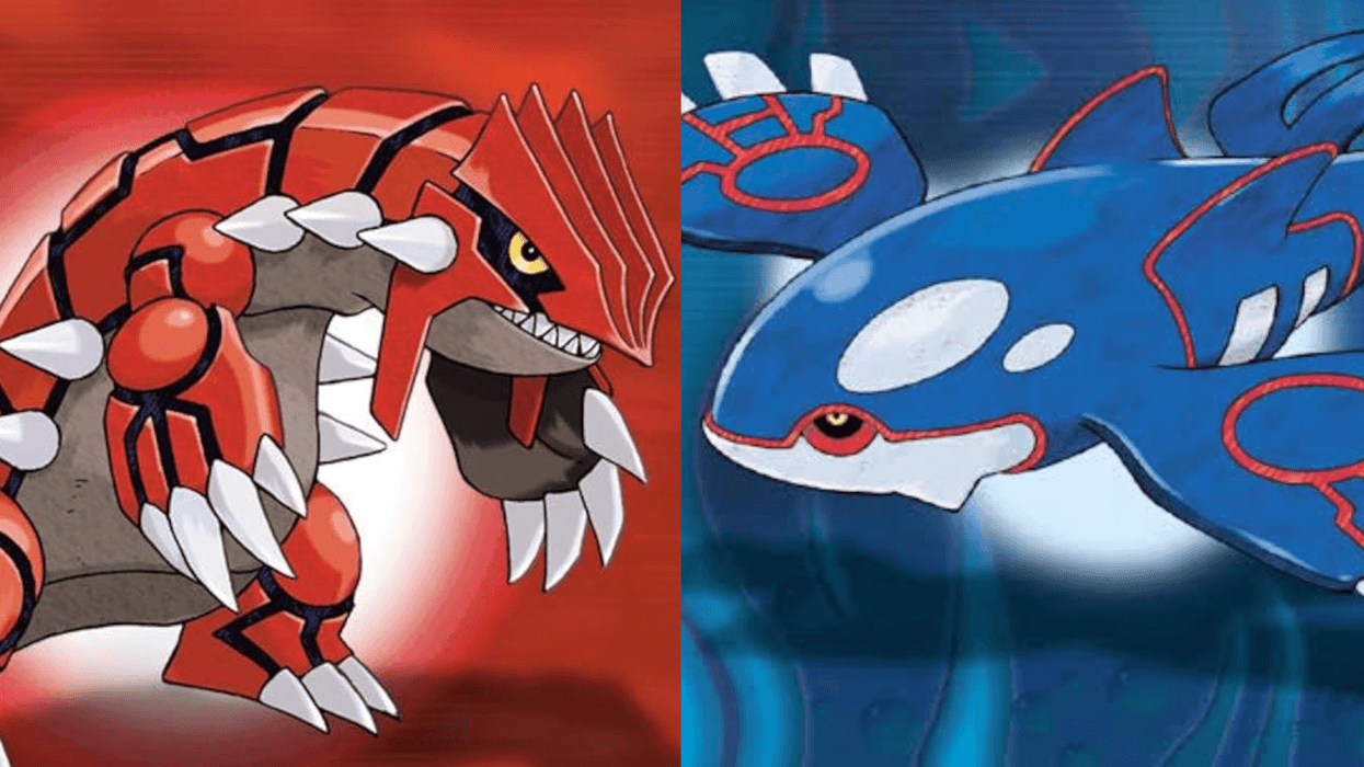 A composite image of artwork from Pokemon Ruby & Sapphire