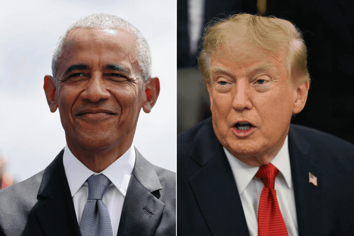 A composite image of Barack Obama and Donald Trump