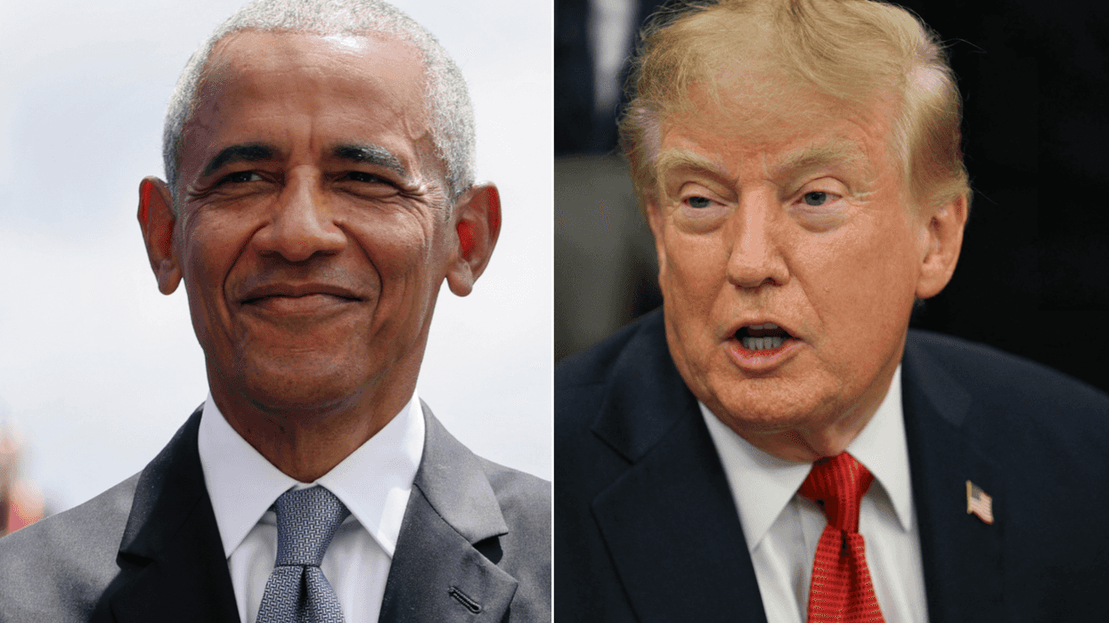 A composite image of Barack Obama and Donald Trump