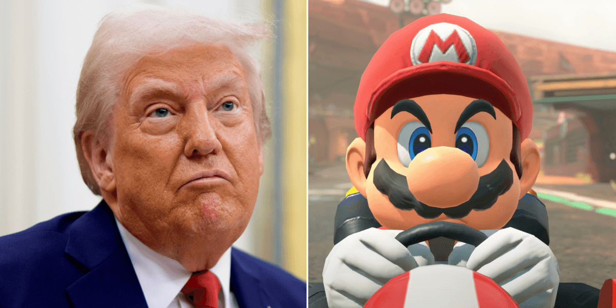 Mario Trump Donald Trump's global tariffs could have massive impact on Nintendo ...