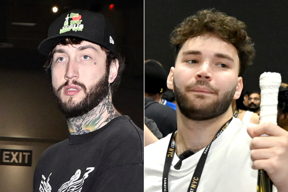 A composite image of FaZe Banks and Adin Ross