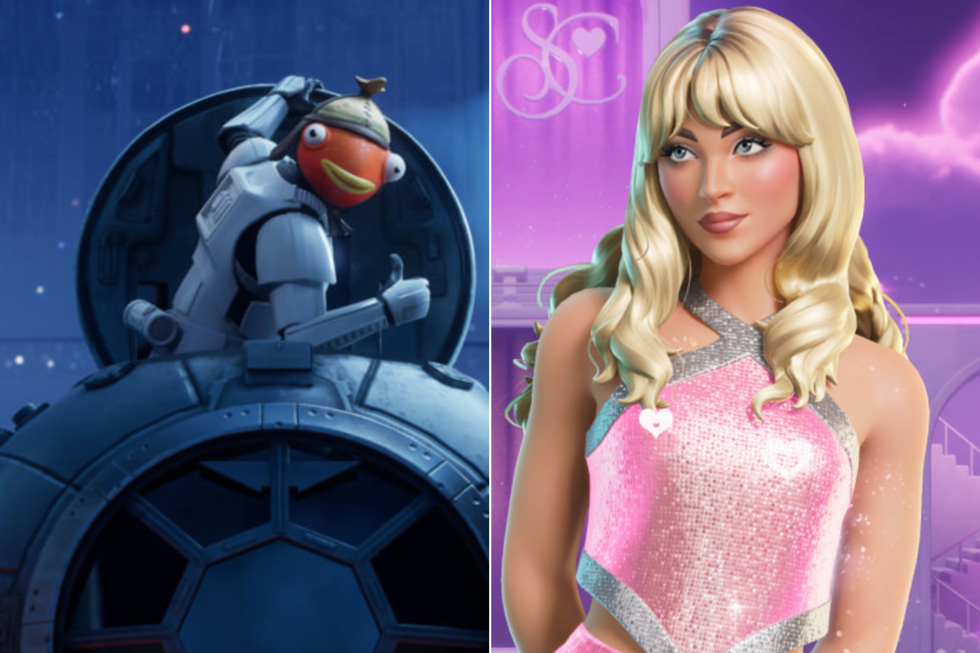 A composite image of Fortnite screenshots