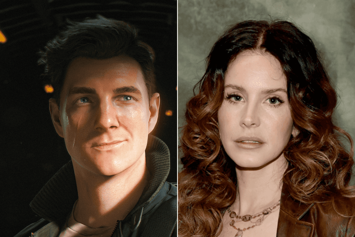 A composite image of James Bond in 007 First Light and Lana Del Rey