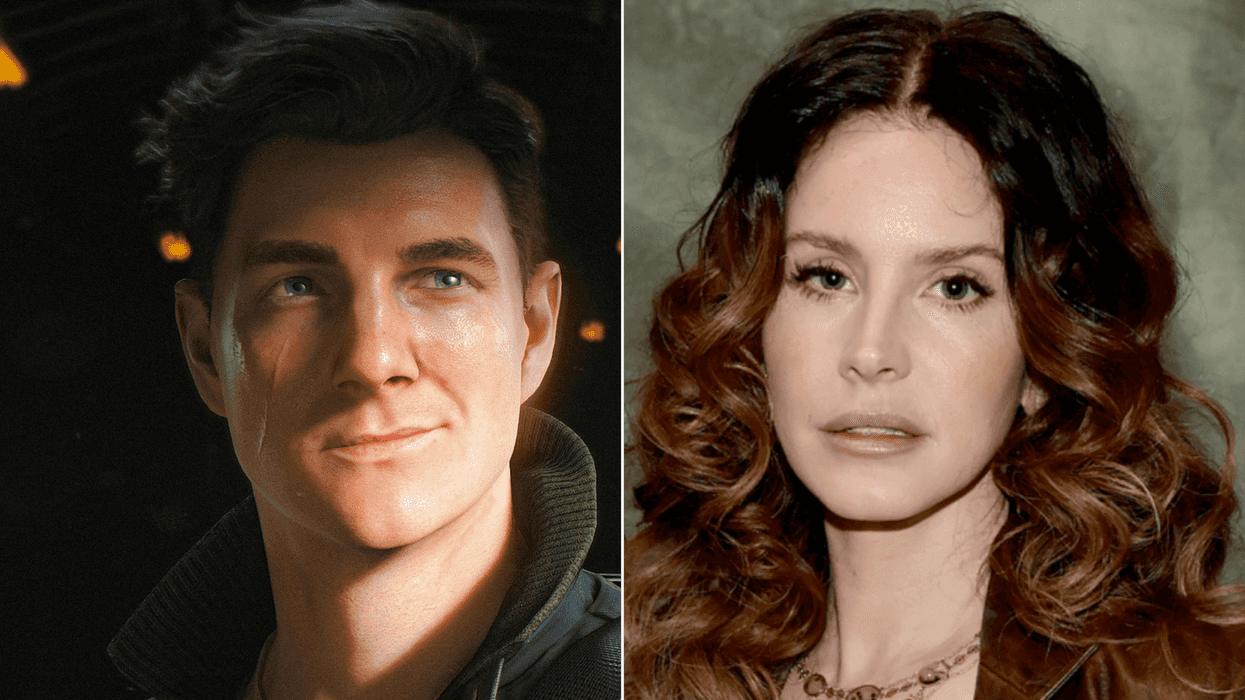A composite image of James Bond in 007 First Light and Lana Del Rey