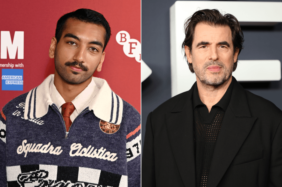 A composite image of Nabhaan Rizwan (l) and Claes Bang (r)