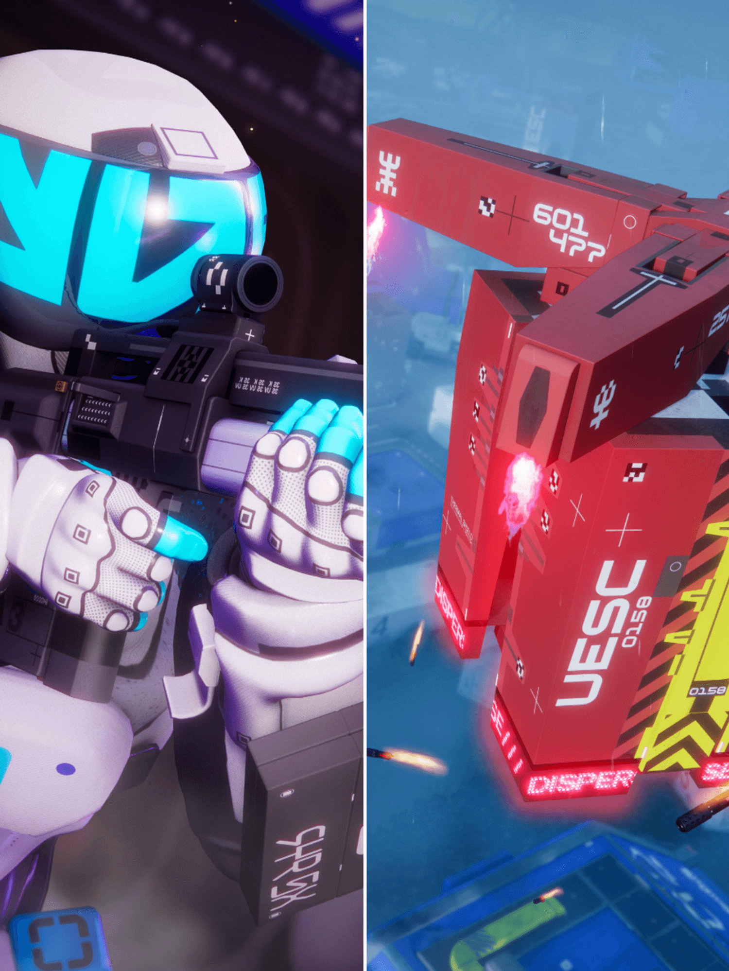 A composite image of official Marathon screenshots