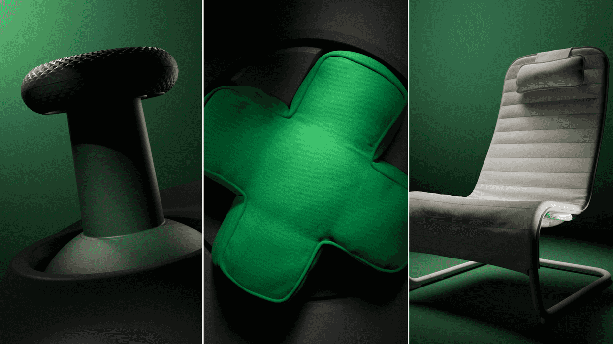 A composite image of products from the IKEA x XBOX collab