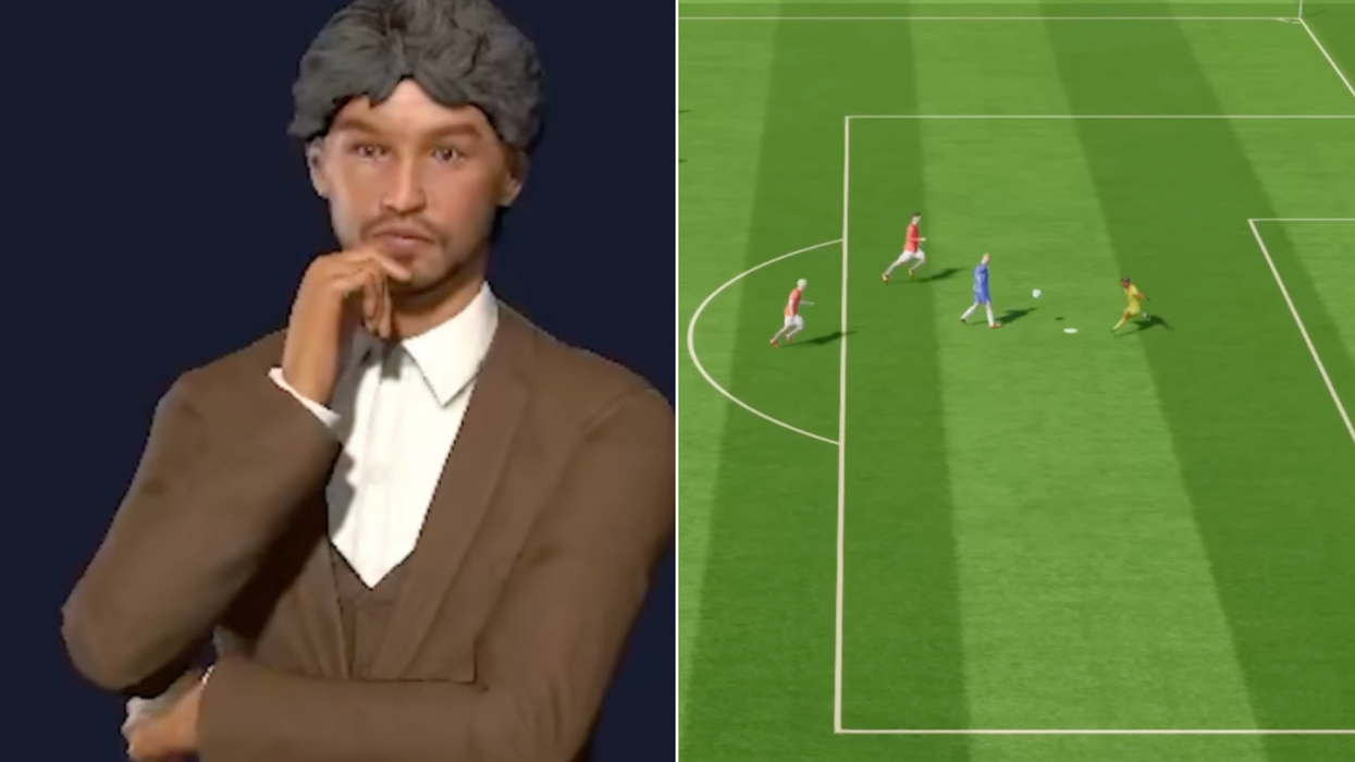 A composite image of screenshots from Football Manager 26 trailers