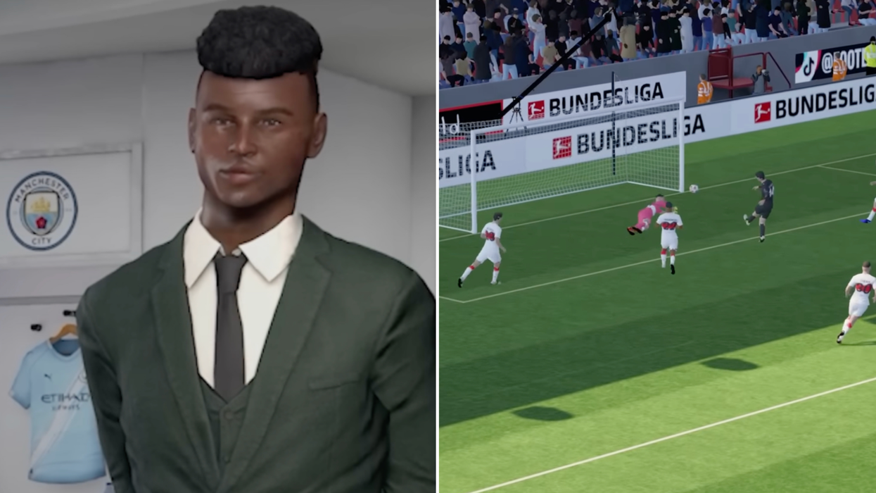 A composite image of screenshots from Football Manager 26