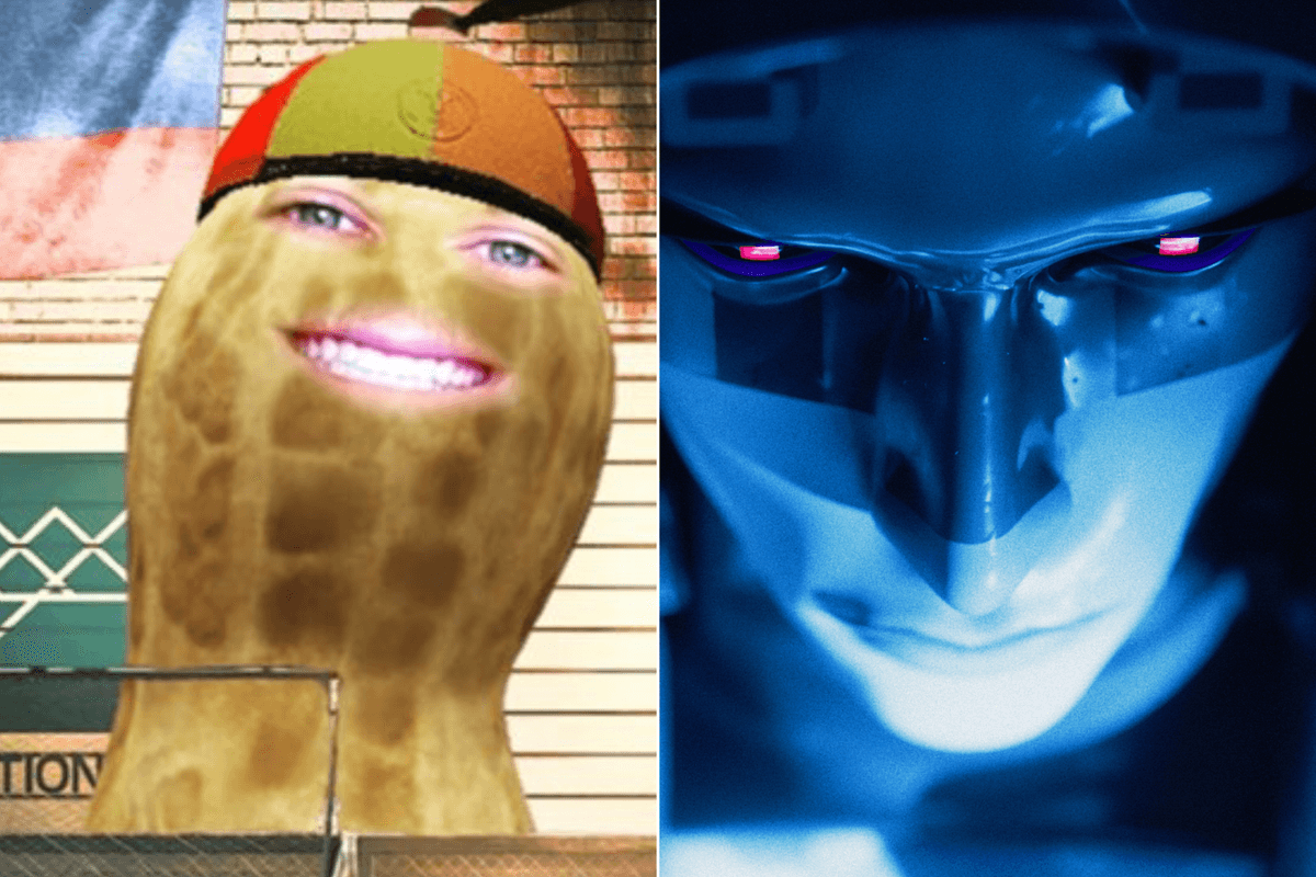 A composite image of TheBurntPeanut and of an Assassin Shell in Marathon