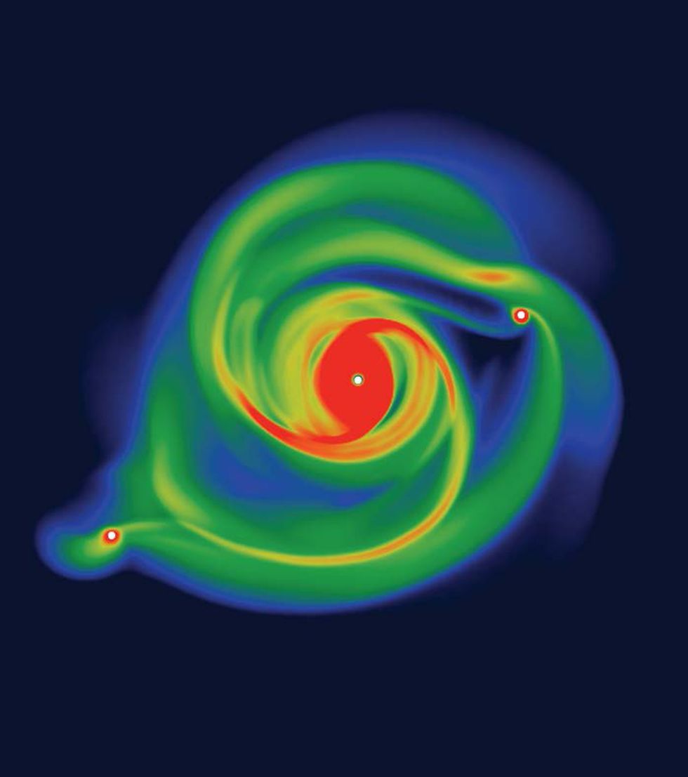 Newborn planets look more like Smarties than spheres, study suggests