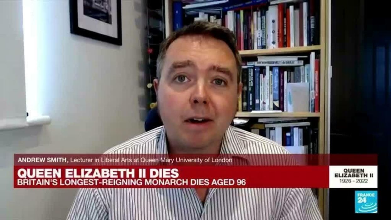 Clueless partygoer interviewed by BBC outside Buckingham Palace