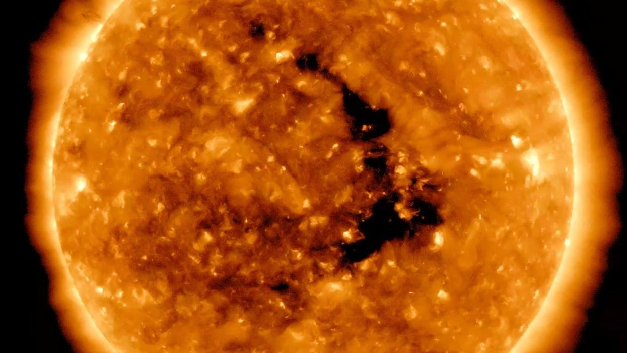 Giant "unprecedented" hole opens in the Sun unleashing a geomagnetic storm