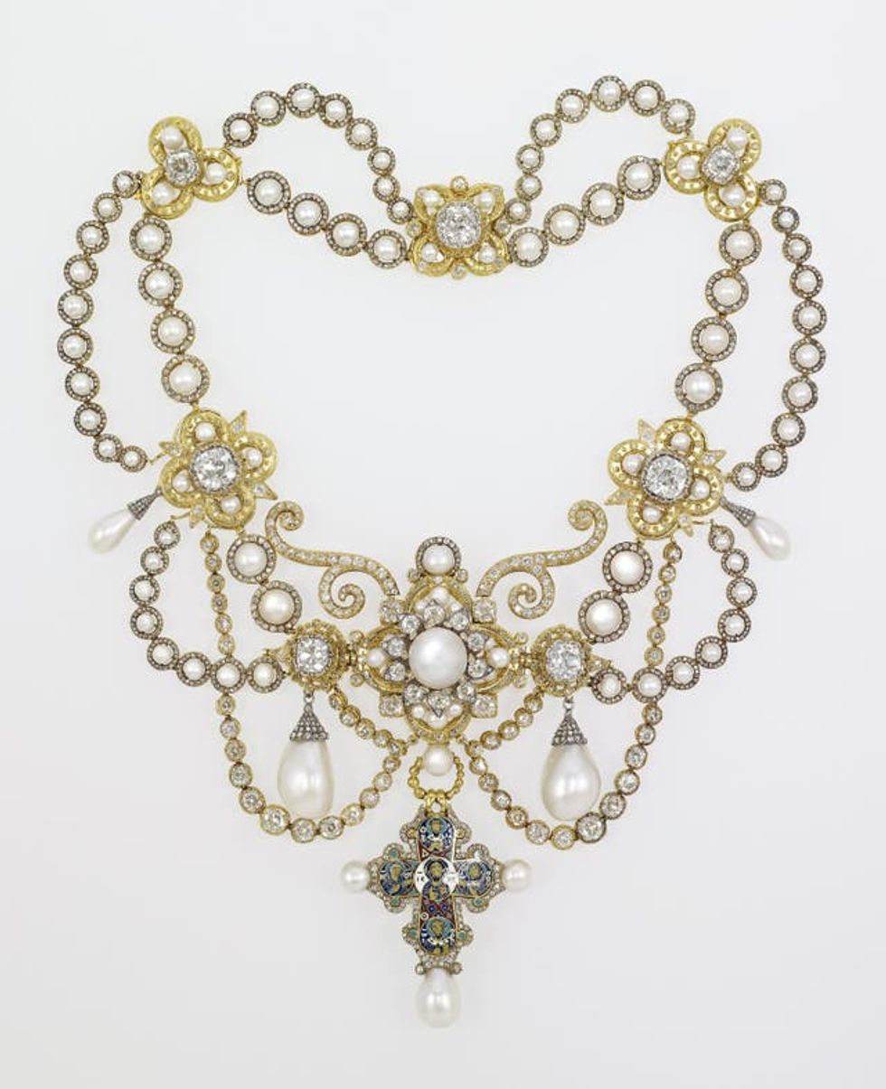 A Dagmar necklace from the King of Denmark worn by Queen Alexandra during her coronation