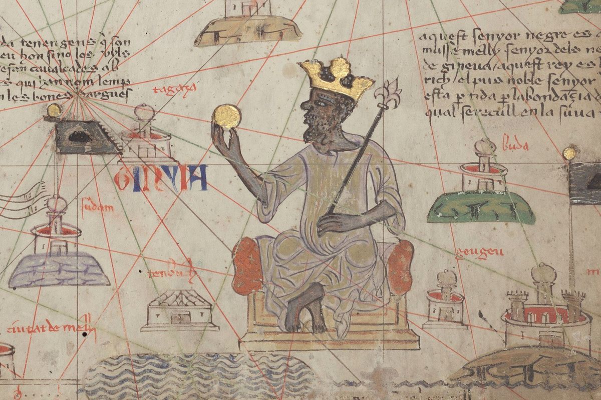 A depiction of Mansa Musa in the 1375 Catalan Atlas