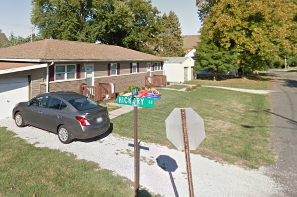 A Google streetview image of Hickory Street, Troy, Illinois