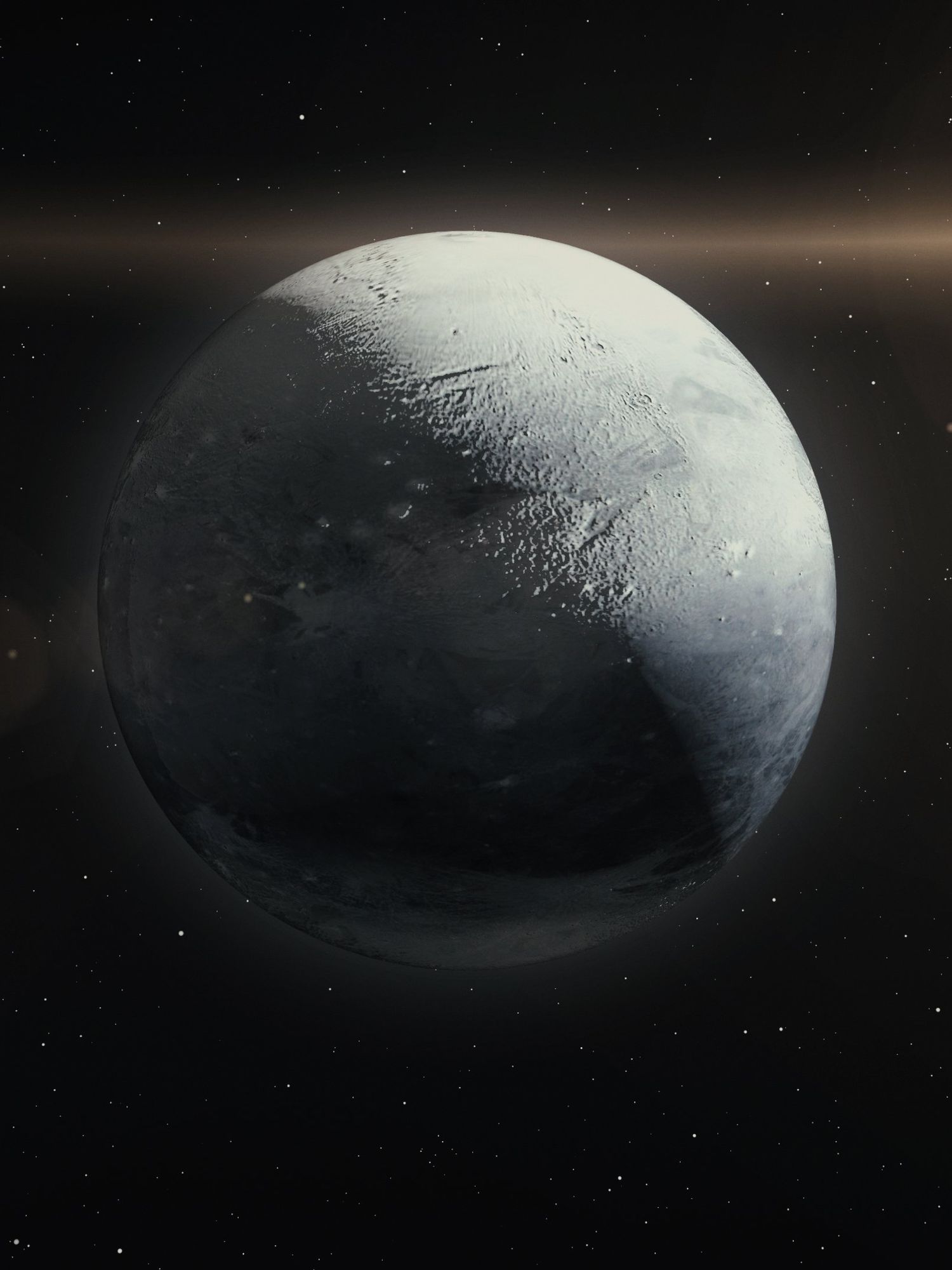 A graphic of Pluto.