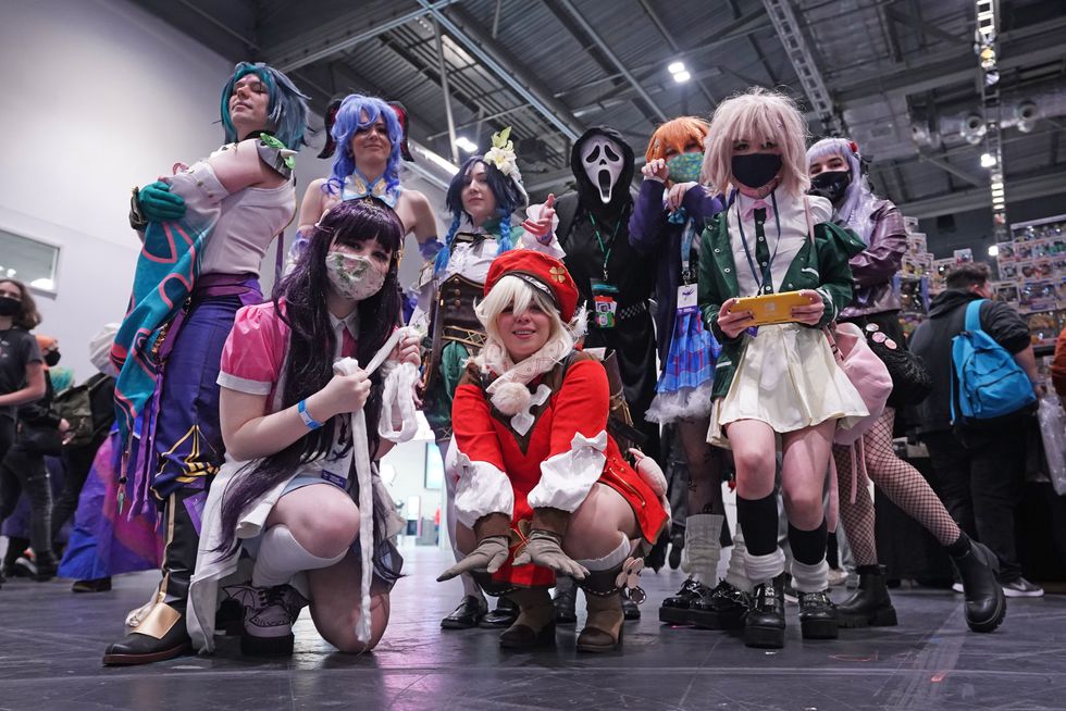 A group of cosplayers (Ian West/PA)