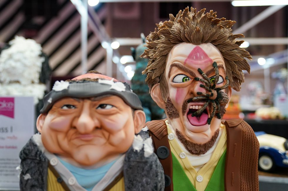 A Home Alone inspired creation entered for competition during Cake International in Birmingham (Jacob King/PA)