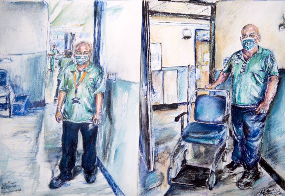 A hospital porter with \u2018smiling eyes\u2019 (Gillian McLaren/PA)