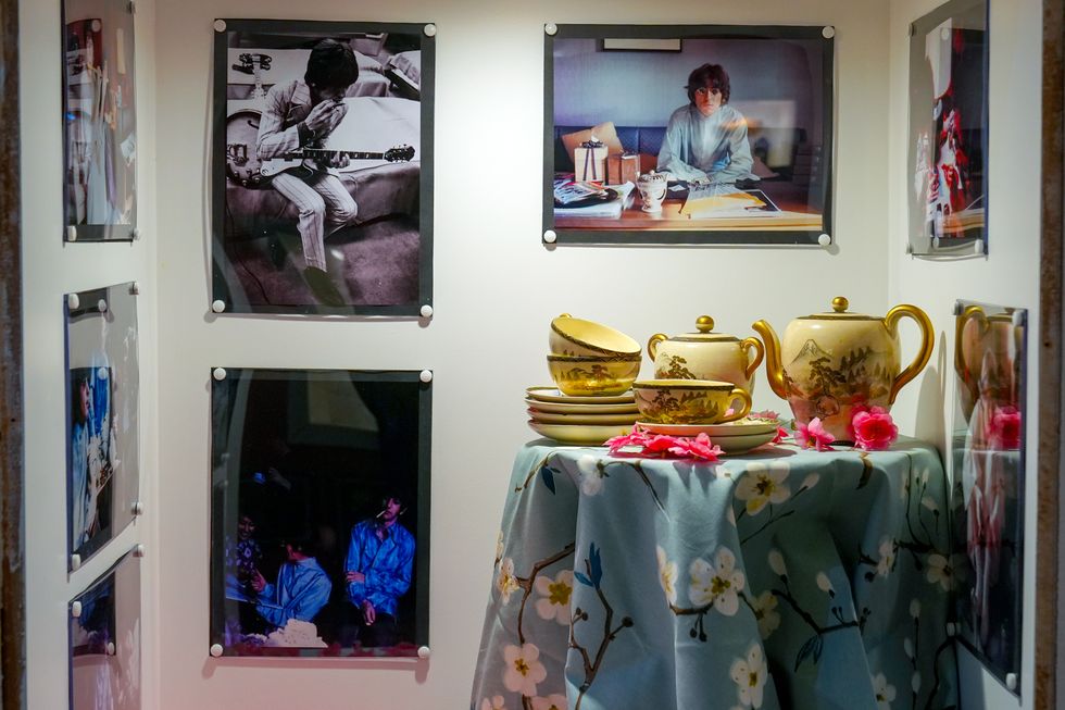 Japanese tea service bought by George Harrison goes on display at Beatles museum