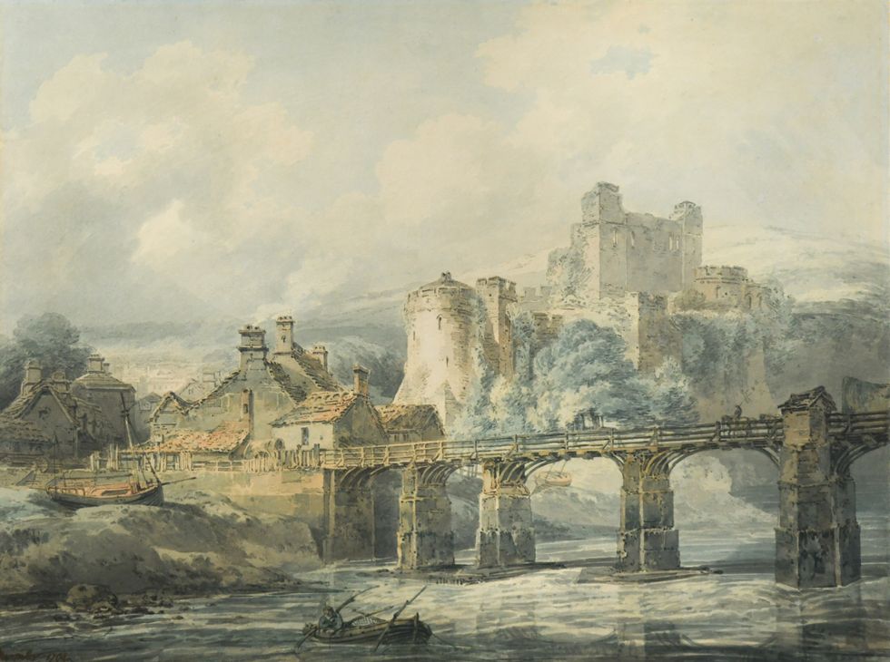 JMW Turner painting of Chepstow Castle sold at auction for more than £90,000