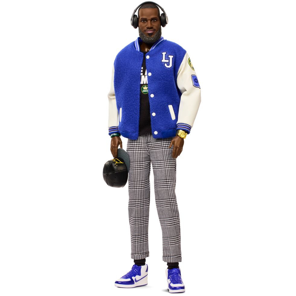 A Ken doll made in the likeness of LeBron James