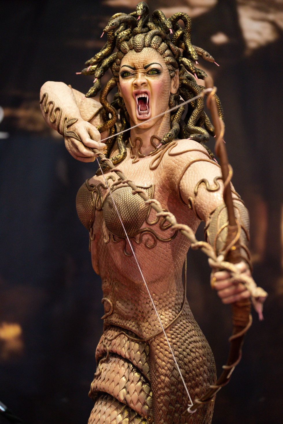 A life-sized cake of Medusa from Clash Of The Titans (Jacob King/PA)