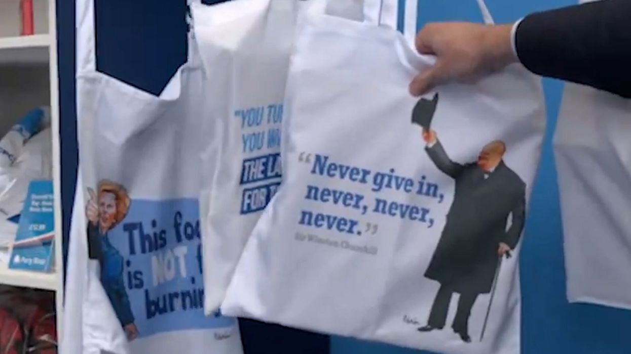 A look at some of the questionable merchandise for sale at the Tory conference