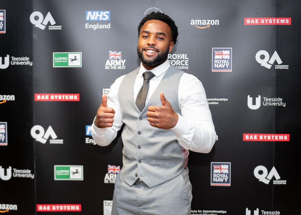 A man at an awards ceremony